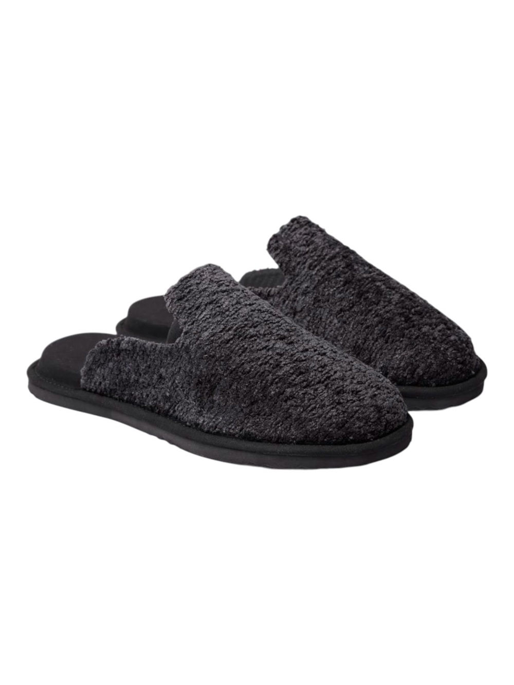 NWOT LUSSO Draper Bouclé Slippers in Thuma Graphite